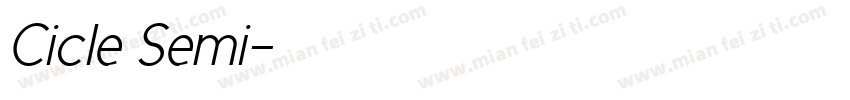 Cicle Semi字体转换